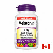 Webber Naturals Мелатонин 3 mg | Melatonin 3 mg – 90 сублингвални таблетки