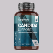 WeightWorld Candida Support – опаковка с 180 капсули, билкова формула с алое вера, цинк и пробиотични култури