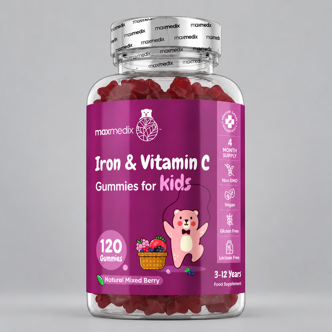 WeightWorld Желязо 7 mg + Витамин C 10 mg за деца | Iron & Vitamin C Gummies for Kids – 120 желирани таблетки
