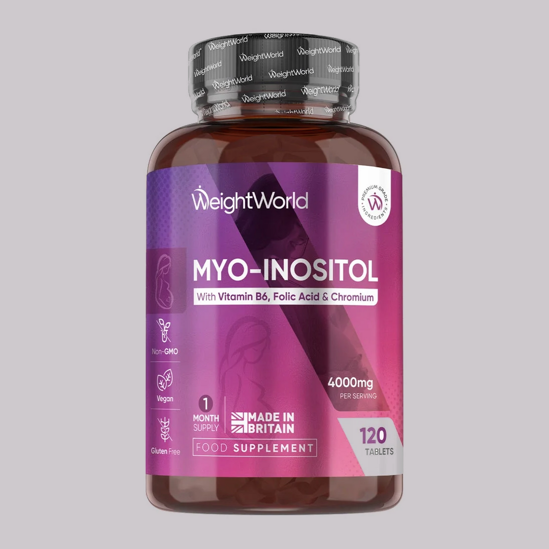 WeightWorld Мио-инозитол 4000 mg с витамин B6, фолиева киселина и хром, опаковка от 120 таблетки