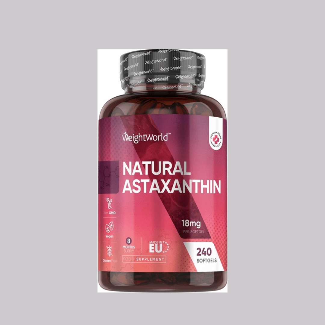 WeightWorld Натурален Астаксантин 18 mg, 240 капсули – основна снимка на опаковката