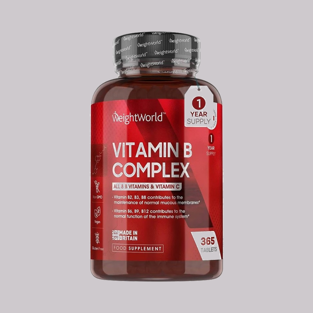 WeightWorld Витамин B Комплекс + Витамин C, 365 таблетки – основна снимка на опаковката