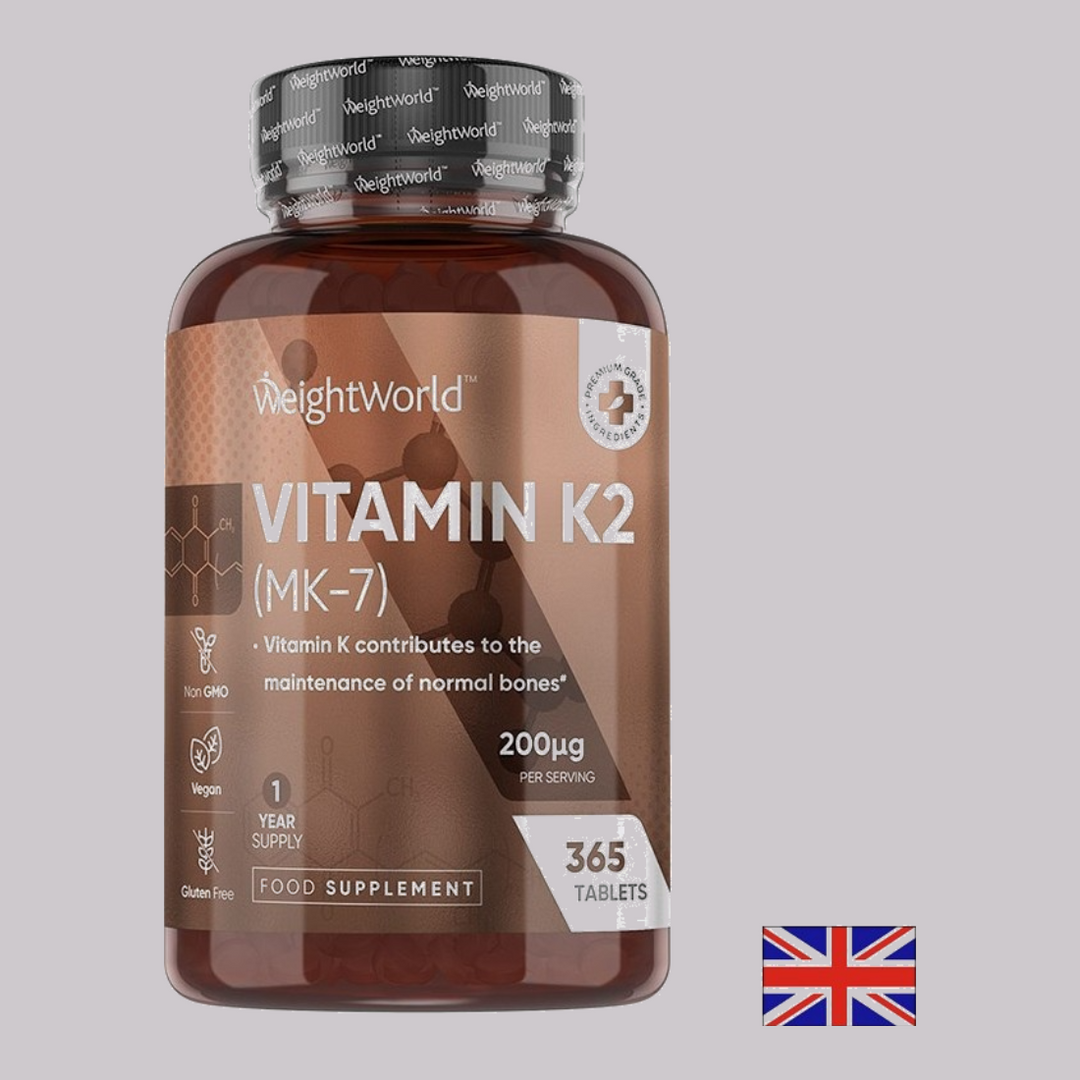 WeightWorld Витамин K2 (MK-7) 200 µg, 365 таблетки – основна снимка на опаковката